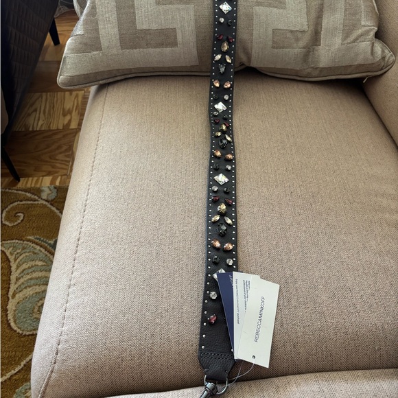 Rebecca Minkoff Gray bag strap with Gold and Silver Details - Picture 2 of 4